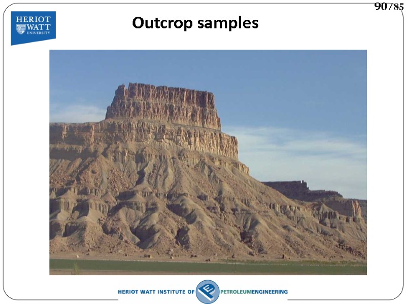 Outcrop samples 90/85